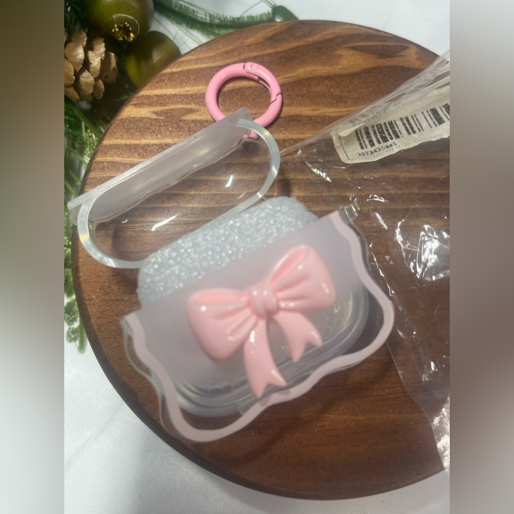 Pink Bow AirPods Case - Picture 2 of 5